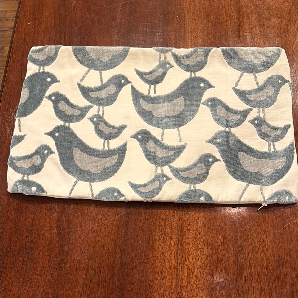 Shaved silk and linen decorative pillow